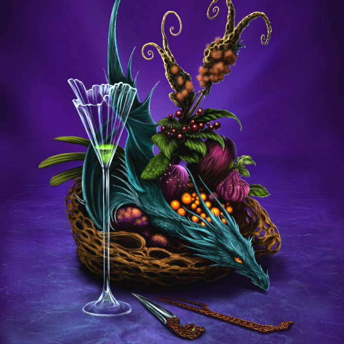 Silhouette of a hiker at sunset